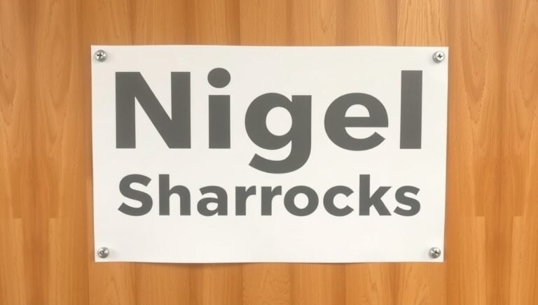 nigel sharrocks