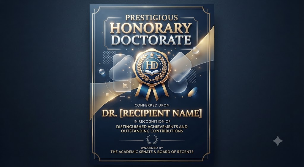 Prestigious Honorary Doctorate